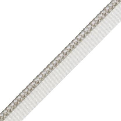 1/4" (6 Mm) Strata Cord With Tape Trim by Samuel & Sons in Almond