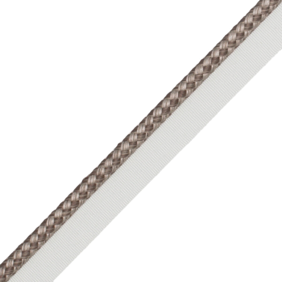 1/4" (6 Mm) Strata Cord With Tape Trim by Samuel & Sons in Moleskin