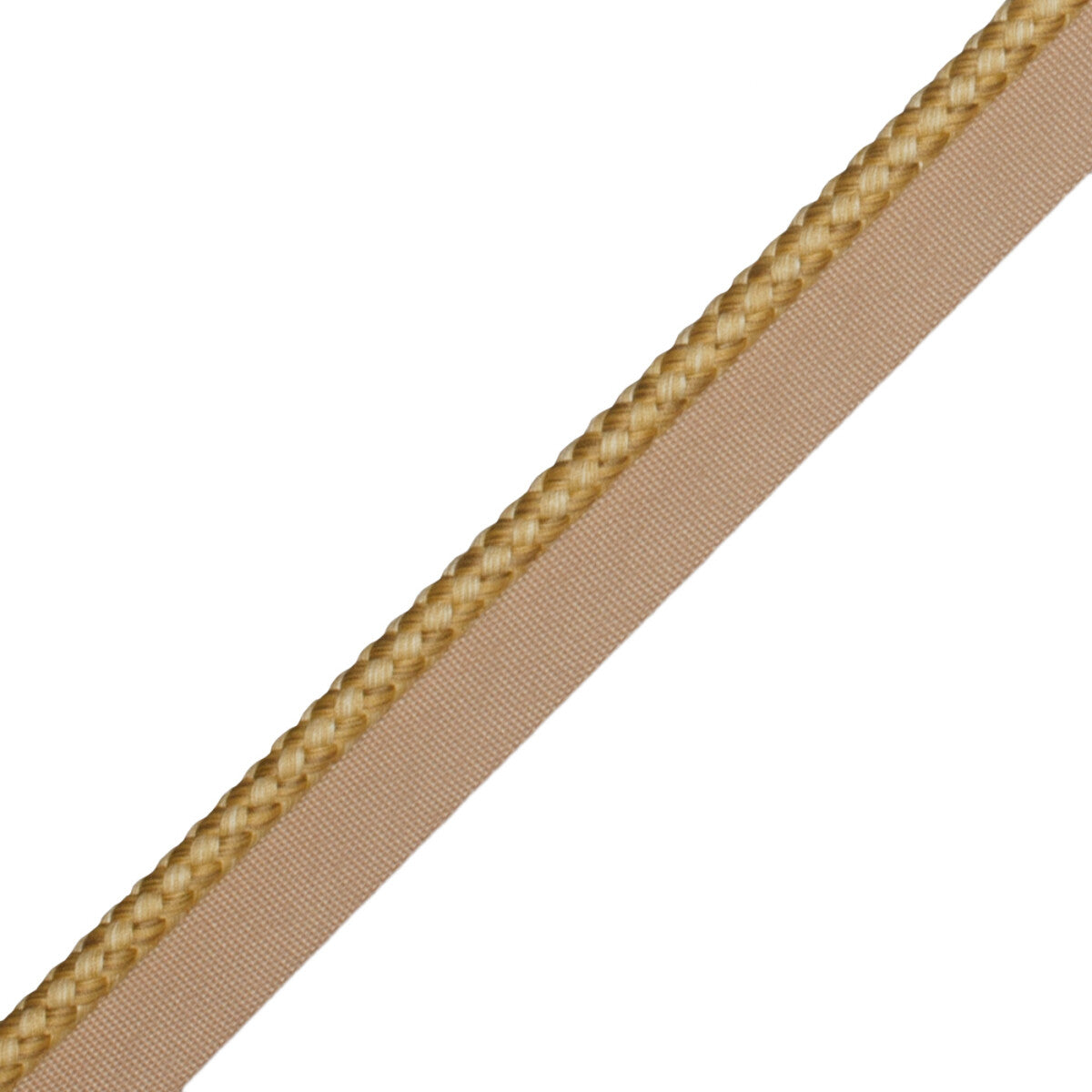 1/4" (6 Mm) Strata Cord With Tape Trim by Samuel & Sons in Honey