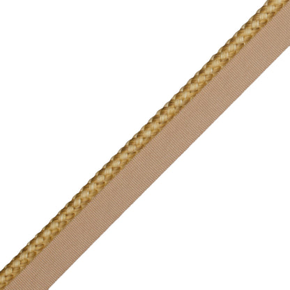 1/4" (6 Mm) Strata Cord With Tape Trim by Samuel & Sons in Honey