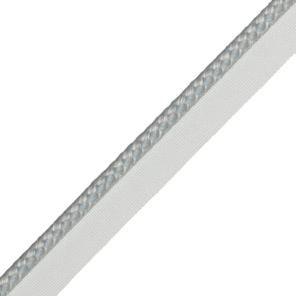 1/4" (6 Mm) Strata Cord With Tape Trim by Samuel & Sons in Sea Glass