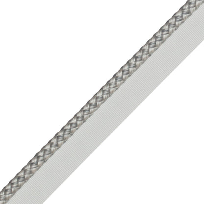1/4" (6 Mm) Strata Cord With Tape Trim by Samuel & Sons in Sterling