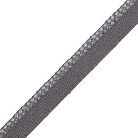1/4" (6 Mm) Strata Cord With Tape Trim by Samuel & Sons in Ocean