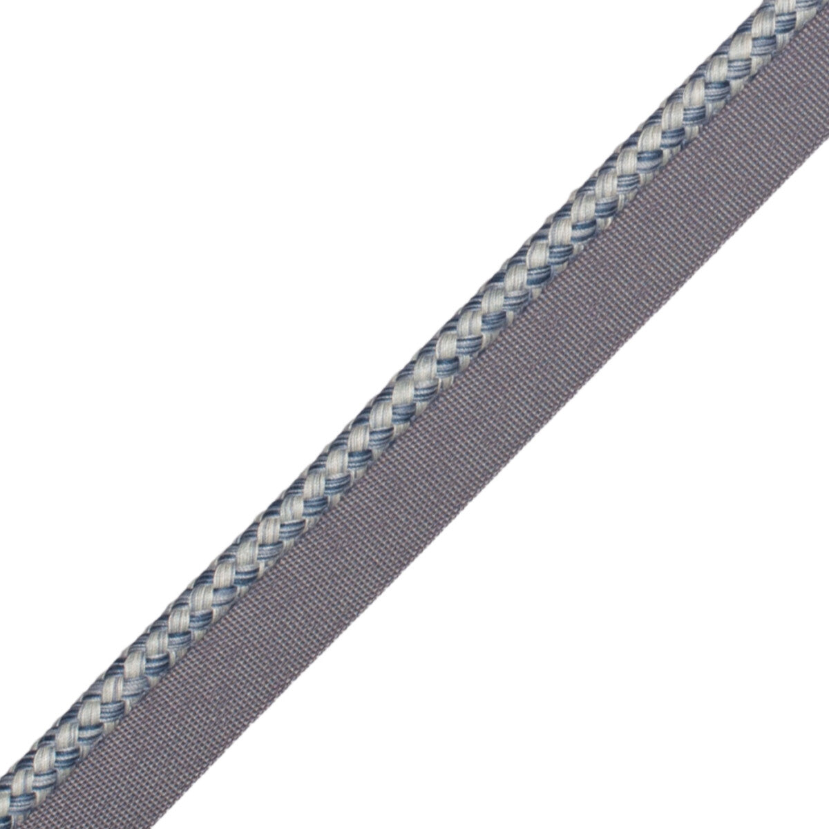 1/4" (6 Mm) Strata Cord With Tape Trim by Samuel & Sons in Denim