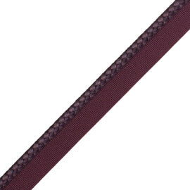 1/4" (6 Mm) Strata Cord With Tape Trim by Samuel & Sons in Plum