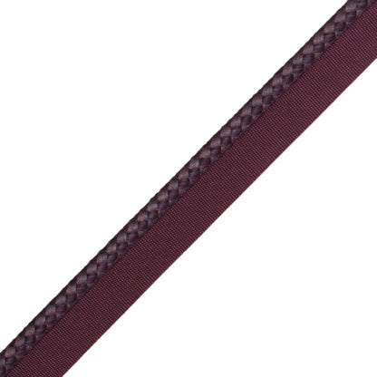 1/4" (6 Mm) Strata Cord With Tape Trim by Samuel & Sons in Plum