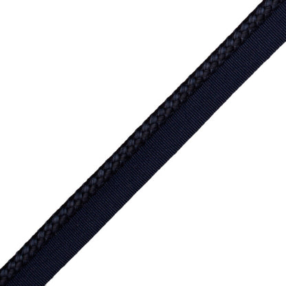 1/4" (6 Mm) Strata Cord With Tape Trim by Samuel & Sons in Navy