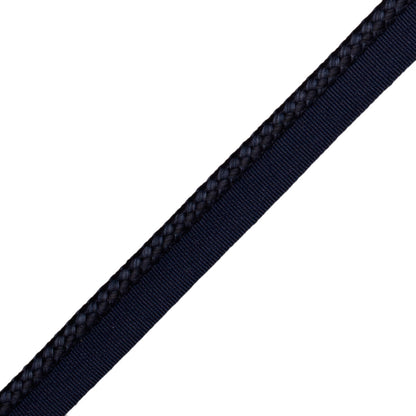 1/4" (6 Mm) Strata Cord With Tape Trim by Samuel & Sons in Navy