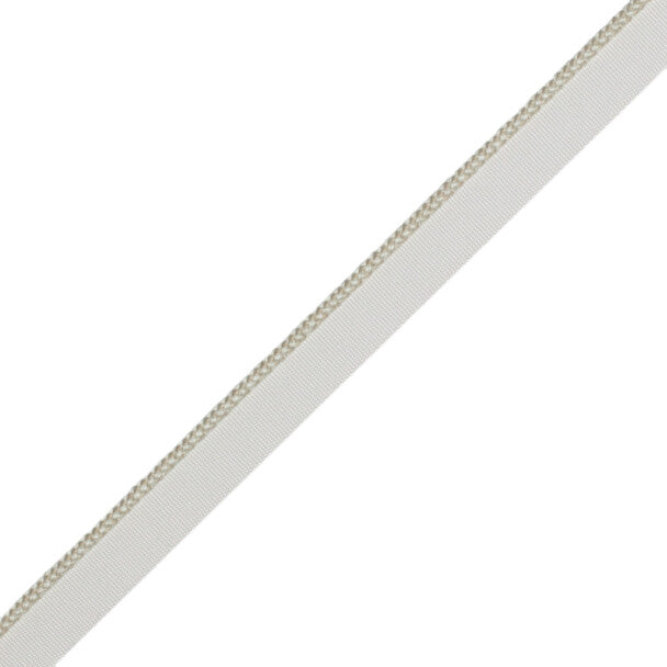 1/8" (3 Mm) Strata Cord With Tape Trim by Samuel & Sons in Bisque