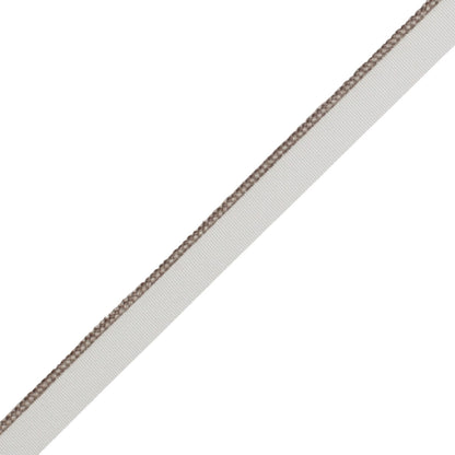 1/8" (3 Mm) Strata Cord With Tape Trim by Samuel & Sons in Moleskin