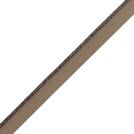1/8" (3 Mm) Strata Cord With Tape Trim by Samuel & Sons in Slate