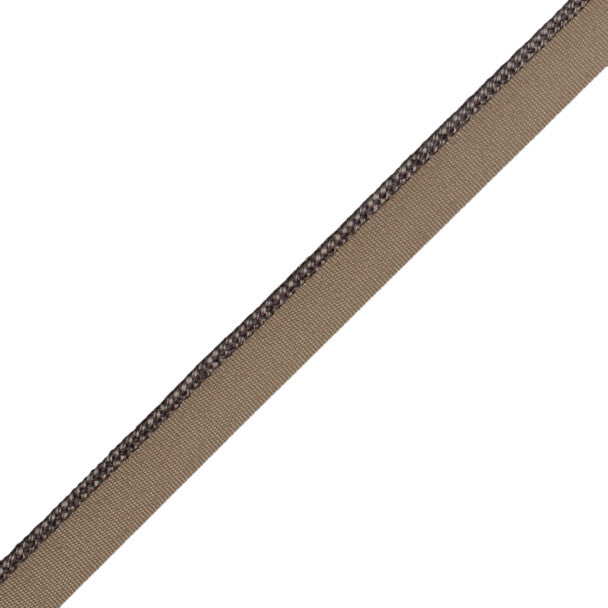 1/8" (3 Mm) Strata Cord With Tape Trim by Samuel & Sons in Slate