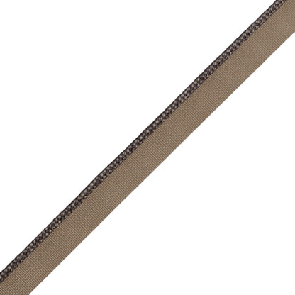 1/8" (3 Mm) Strata Cord With Tape Trim by Samuel & Sons in Slate