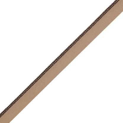1/8" (3 Mm) Strata Cord With Tape Trim by Samuel & Sons in Cocoa