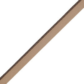1/8" (3 Mm) Strata Cord With Tape Trim by Samuel & Sons in Cocoa