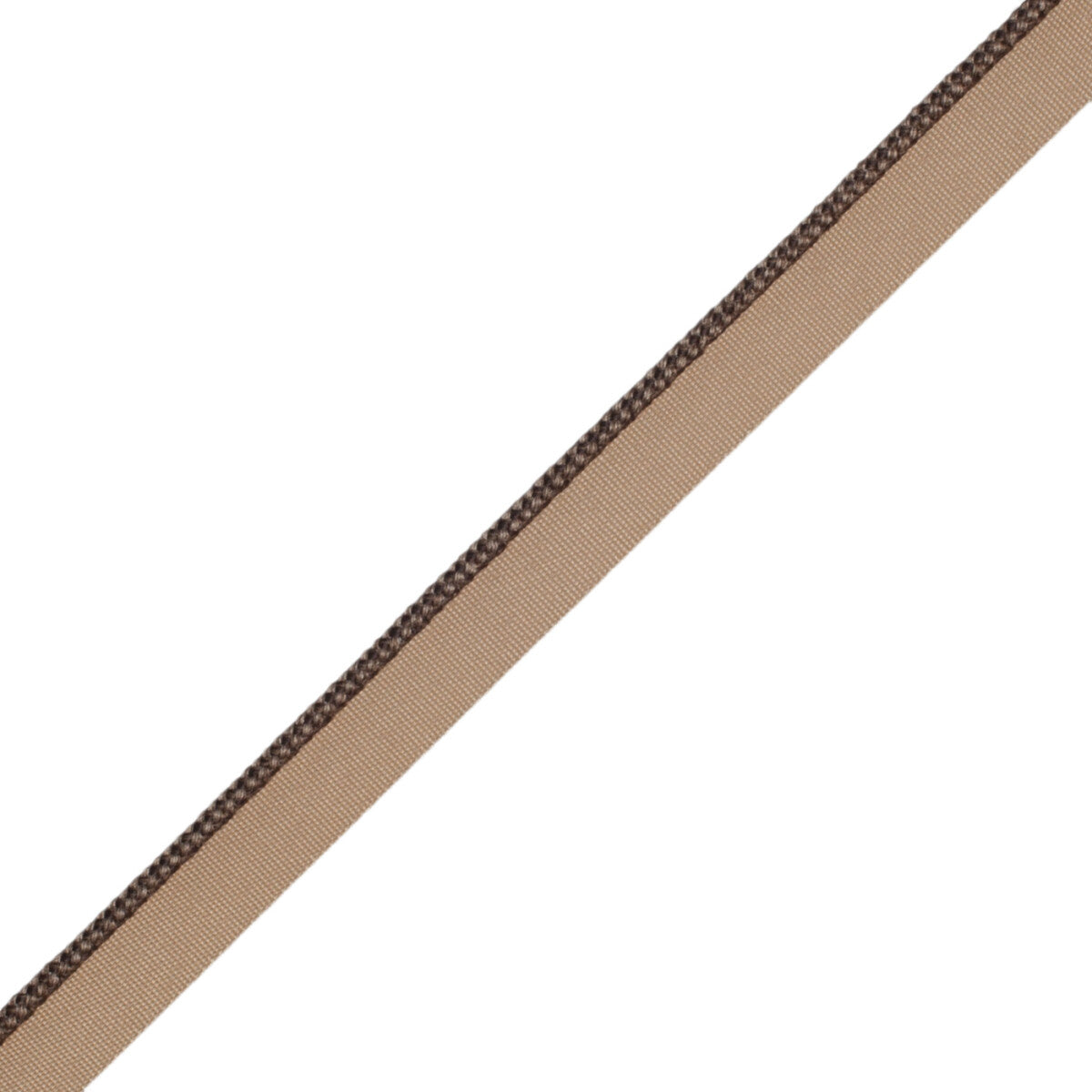1/8" (3 Mm) Strata Cord With Tape Trim by Samuel & Sons in Cocoa