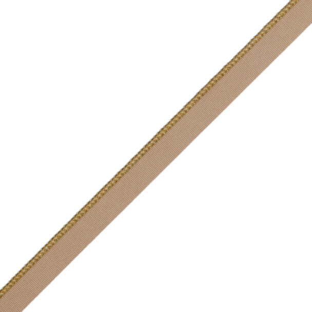 1/8" (3 Mm) Strata Cord With Tape Trim by Samuel & Sons in Honey
