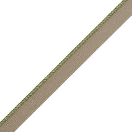 1/8" (3 Mm) Strata Cord With Tape Trim by Samuel & Sons in Tea Leaf