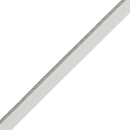 1/8" (3 Mm) Strata Cord With Tape Trim by Samuel & Sons in Sterling