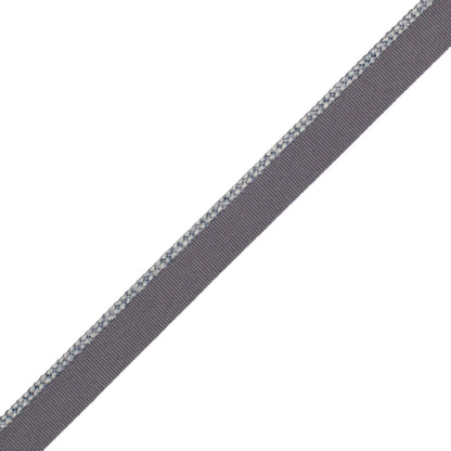 1/8" (3 Mm) Strata Cord With Tape Trim by Samuel & Sons in Denim