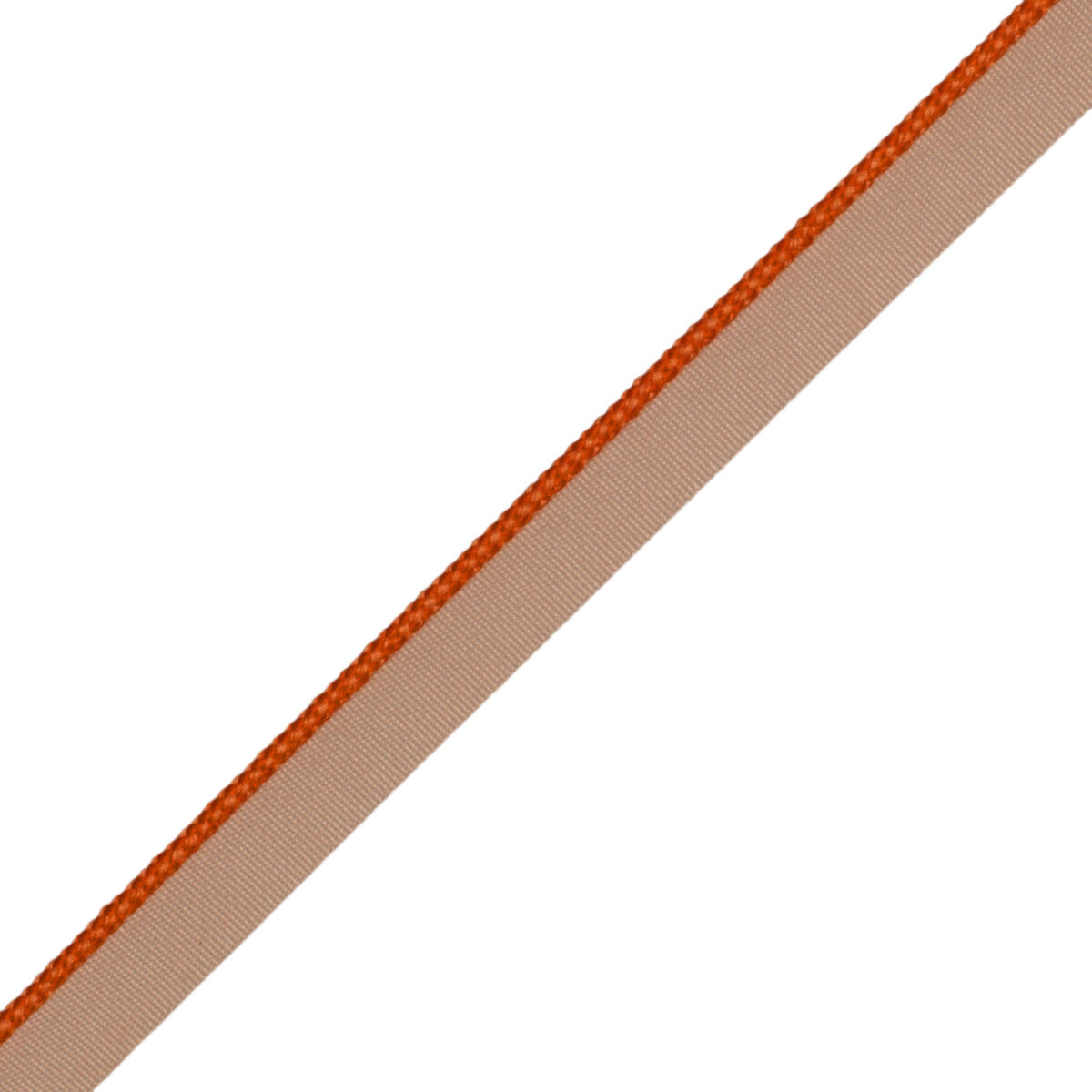 1/8" (3 Mm) Strata Cord With Tape Trim by Samuel & Sons in Tangerine