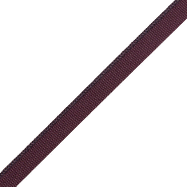 1/8" (3 Mm) Strata Cord With Tape Trim by Samuel & Sons in Plum