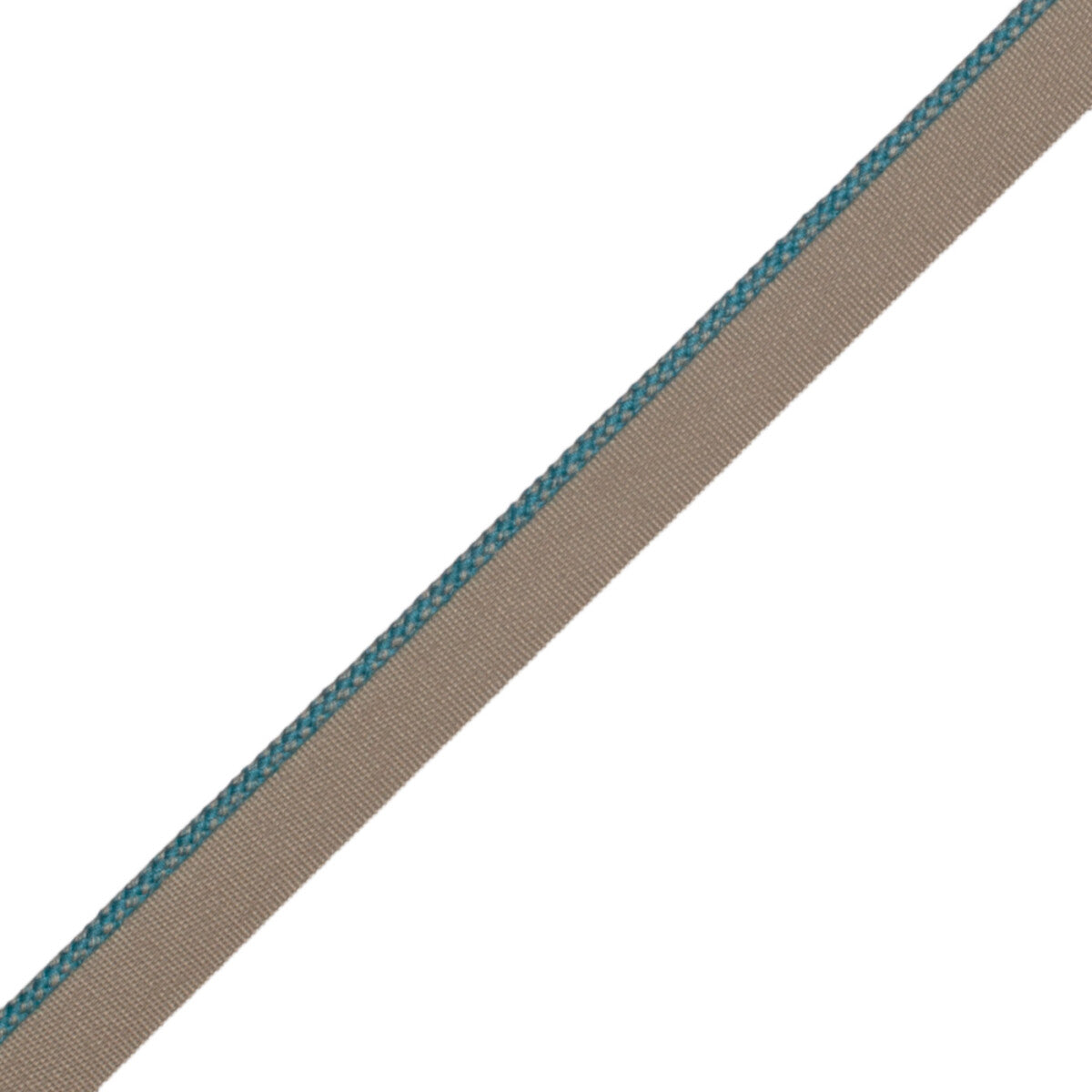 1/8" (3 Mm) Strata Cord With Tape Trim by Samuel & Sons in Cyan