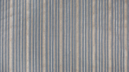 Malmaison Chocolate & gold stripes on slate blue
