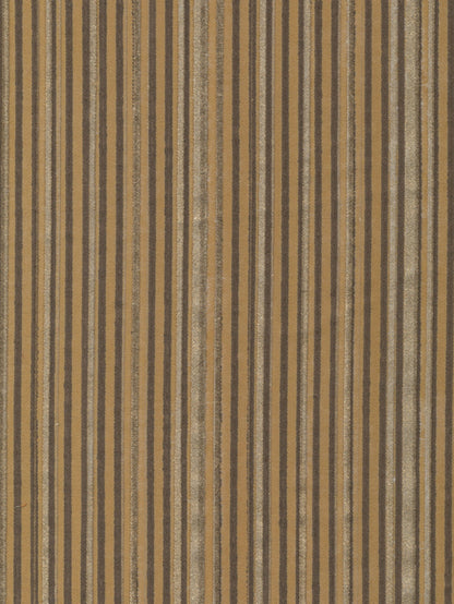 Malmaison Dark brown & gold stripes on camel
