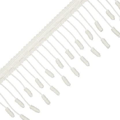 Harbour Barrel Knot Fringe Trim by Samuel & Sons in Sail
