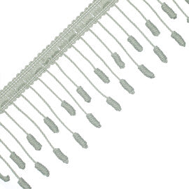 Harbour Barrel Knot Fringe Trim by Samuel & Sons in Sea Crest