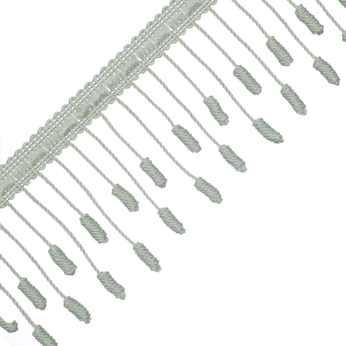 Harbour Barrel Knot Fringe Trim by Samuel & Sons in Sea Crest