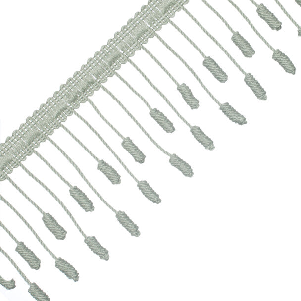 Harbour Barrel Knot Fringe Trim by Samuel & Sons in Sea Crest