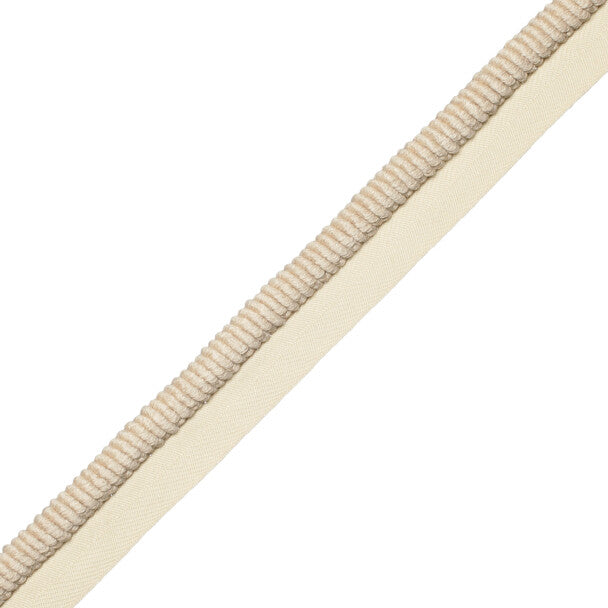 3/8" (10 Mm) Harbour Cord With Tape Trim by Samuel & Sons in Sand Dune