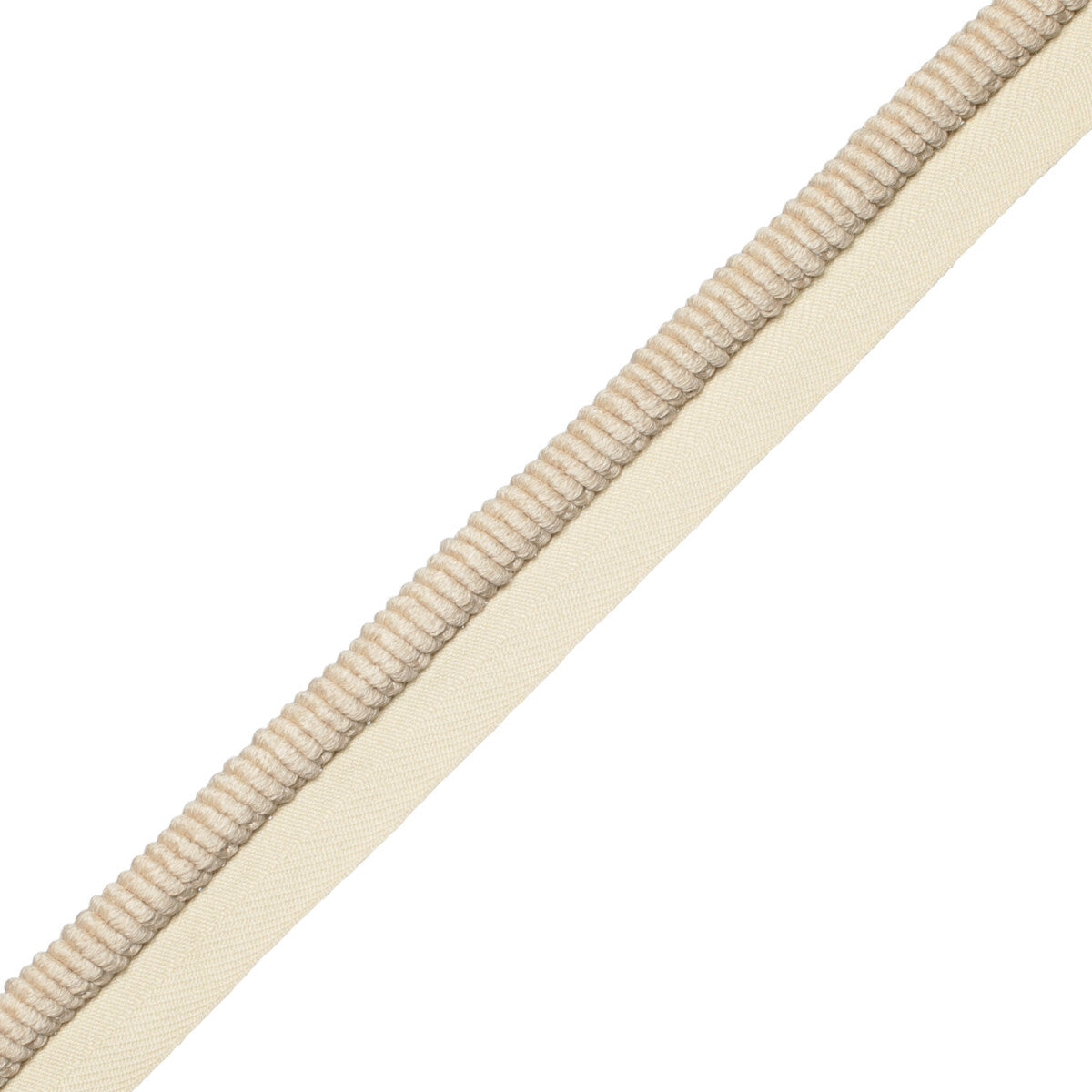 3/8" (10 Mm) Harbour Cord With Tape Trim by Samuel & Sons in Sand Dune