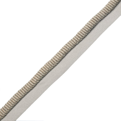 3/8" (10 Mm) Harbour Cord With Tape Trim by Samuel & Sons in Flax