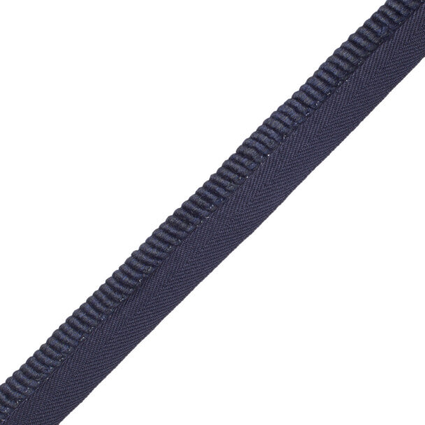 3/8" (10 Mm) Harbour Cord With Tape Trim by Samuel & Sons in Navy