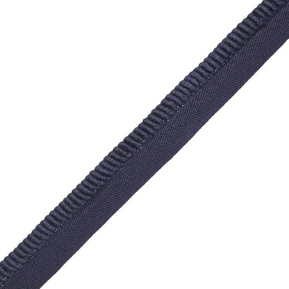 3/8" (10 Mm) Harbour Cord With Tape Trim by Samuel & Sons in Navy