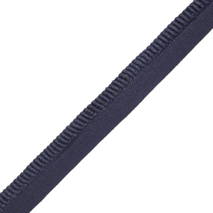 3/8" (10 Mm) Harbour Cord With Tape Trim by Samuel & Sons in Navy