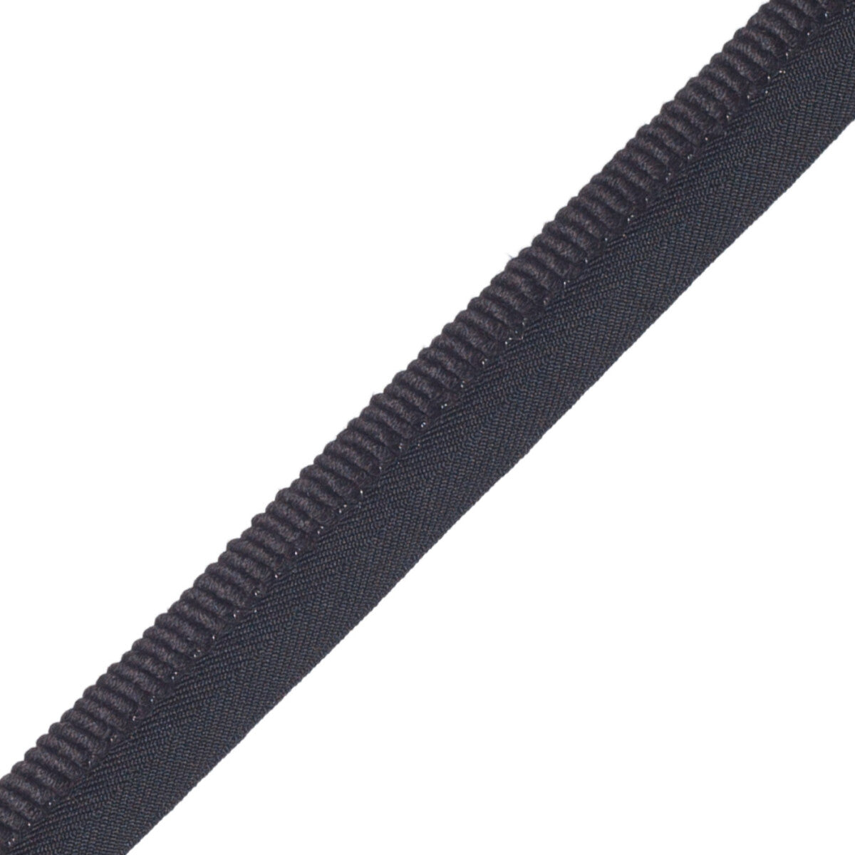 3/8" (10 Mm) Harbour Cord With Tape Trim by Samuel & Sons in Ebony
