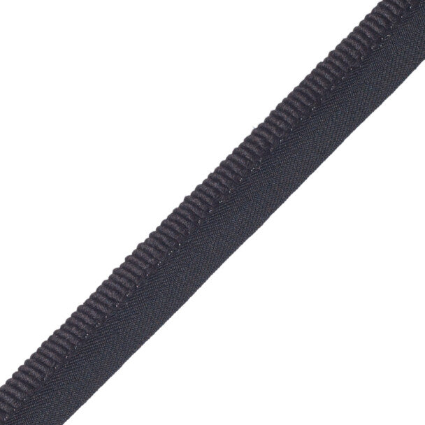 3/8" (10 Mm) Harbour Cord With Tape Trim by Samuel & Sons in Ebony