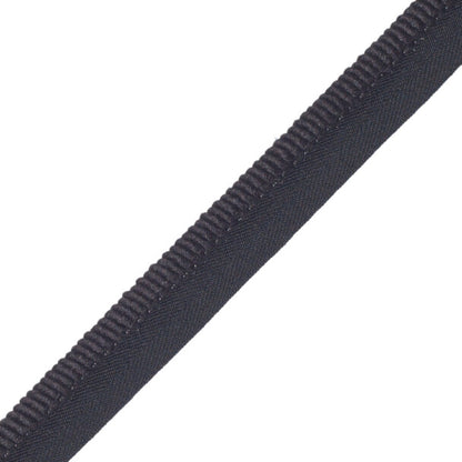 3/8" (10 Mm) Harbour Cord With Tape Trim by Samuel & Sons in Ebony