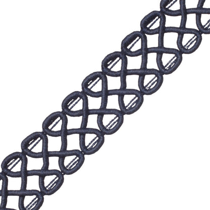 Harbour Serpentine Braid Trim by Samuel & Sons in Navy