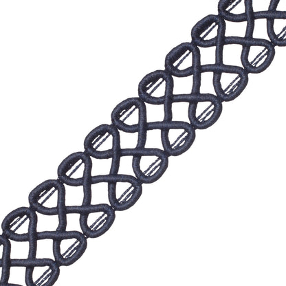Harbour Serpentine Braid Trim by Samuel & Sons in Navy