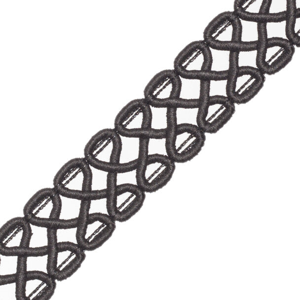 Harbour Serpentine Braid Trim by Samuel & Sons in Ebony