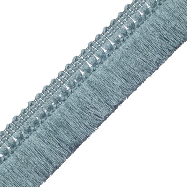 Harbour Linen Brush Fringe Trim by Samuel & Sons in Aqua