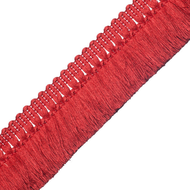 Harbour Linen Brush Fringe Trim by Samuel & Sons in Lobster