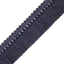 Harbour Linen Brush Fringe Trim by Samuel & Sons in Navy