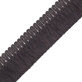 Harbour Linen Brush Fringe Trim by Samuel & Sons in Ebony