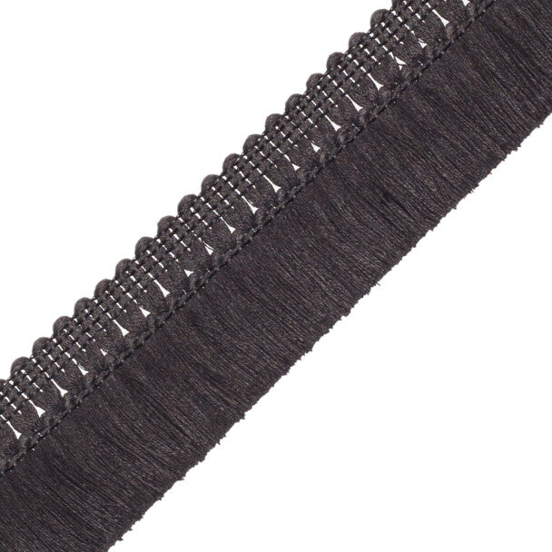 Harbour Linen Brush Fringe Trim by Samuel & Sons in Ebony